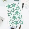 Adesivos de estrela pentagrama azul com strass para show, maquiagem de apoio azul, adesivos de pedras de strass autoadesivos para meninas