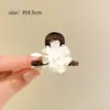 Camelia Delicado Clip Pequeño de Agarre Parte Trasera Media Recogida Horquilla para el Cabello para Mujer 2024 Nuevo Verano Horquilla Chal Clip para Cabello Corto