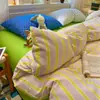 Conjunto de Cuatro Piezas de Lunares Simples Grado A para Madre y Bebé Algodón Puro Ropa de Cama para Dormir sin Ropa de Cama Funda de Edredón Falda de Cama para Dormitorio Estudiantil Conjunto de Tres Piezas