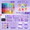 Nova versão conjunto completo de ferramentas, kit de material DIY com miçangas de fusão, pacote suplementar, caneta para miçangas, placa para miçangas, caixa para miçangas atacado