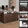 Archivero, mueble de almacenamiento bajo escritorio para estación de trabajo de oficina, gabinete lateral pequeño móvil tipo cajonera con cerradura, mueble bajo
