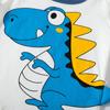 2026 Nueva Ropa de Otoño de Dibujos Animados de Dinosaurios para Niños Camiseta de Algodón Puro de Manga Larga Top de Cuello Redondo para Bebé Venta al por Mayor