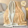 Manta de Felpa de Coral para Bebé Clase A, Engrosada para Invierno, Adecuada para la Siesta, Aire Acondicionado de Oficina, Sofá, Colcha Pequeña, Chal y Manta de Tiro