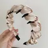 Diadema Negra de Corona Alta Dentada para Mujer 2025 Nuevo Estilo para Uso Diario Pasador Goma para el Cabello Accesorios para el Cabello para Lavarse la Cara