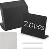 Placa L de Mini Quadro Negro Fosco de PVC em Estoque, Etiqueta de Mesa Quadro Negro, Pequena Placa de Mesa, Suporte de Exibição de Alimentos