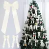 Corona de Árbol de Navidad Decoración con Lazo de Satín Portavelas de Fiesta Decoración Escena de Fiesta de Cumpleaños Boda