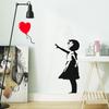 Banksy Graffiti Corazón Globo Niña Pequeña Detallado Pegatina Temu Dropshipping