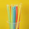 Pajitas Desechables para Leche de Soya, Té de Leche con Perlas, Gruesas Individuales Uso Comercial para Niños y Mujeres Embarazadas, Empaquetadas Individualmente con Puntas de Plástico Transparentes