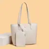 Bolsa Tote Simples de Grande Capacidade para Comércio Exterior Feminina Outono/Inverno 2026 Nova Bolsa de Ombro Único Retro de Alta Qualidade Bolsa para Trabalho e Deslocamento