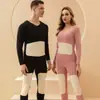 Traje térmico ropa interior térmica ropa de otoño pantalones largos de terciopelo ropa interior térmica sin costuras para hombre forro polar