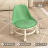 Silla Giratoria con Respaldo, Taburete Pequeño con Ruedas, Taburete Bajo, Silla Móvil, Banco Pequeño, Zapatero Giratorio para Apartamentos de Alquiler