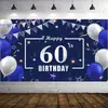 Tela de Fondo para Cumpleaños Número 10 Transfronteriza Banderín Creativo Bandera Fiesta Feliz Cumpleaños Tela Colgante Cortina de Fiesta