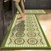Tapetes de Chão de Terra de Diatomáceas Estilo Americano para Casa, Antiderrapantes e Resistentes à Sujeira, Conjunto de Duas Peças Longas, Tapetes de Cozinha Absorventes de Água e Óleo