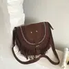 2026 Nuevo Bolso Cruzado Bohemio con Borlas, Bolso Silla Estilo Vaquero Occidental Étnico Vintage, Bolso de Hombro, Bolso de Axila