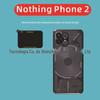 Adequado para Nothing Phone 2 filme de lente silkscreen filme de vidro preto Nothing Phone2 filme de lente