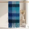 Comércio Transfronteiriço|Cachecol Xadrez de Imitação de Mohair de Alta Qualidade|Xadrez de Acrílico Quente para Outono e Inverno|Suporta Personalização de Logo