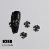 Nail Art Cross Crocker Coração Joias Vintage Prata Liga Preto Estilo Punk Europeu e Americano Prata Antiga Decoração Personalizada de Unhas