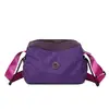 Bolsa Esportiva de Lona Xadrez Casual Simples Moda Bolsa de Ombro Único Feminina Leve Impermeável Bolsa Transversal Multicamadas Versátil