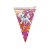Nueva Colección de Banderines Triangulares con Temas de Dibujos Animados para Decoración de Fiestas de Cumpleaños y Festividades, Accesorios y Pancartas