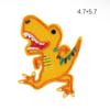 Pegatinas de tela bordadas con diseño de dinosaurio pequeño de dibujos animados, accesorios de ropa para niños, parche con adhesivo que se puede planchar, bordado por computadora