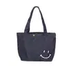 Bolso de Mezclilla Bordado con Cierre de Botón Personalizado, Bolso Tote Pequeño con Estampado de Logo, Bolso de Lona Publicitario Vintage Hecho a Medida