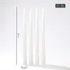 Vela Larga en Espiral Estilo Europeo de 30 CM Sin Humo Sin Olor Color Morandi Cera Banquete de Boda Festival Vela Cónica