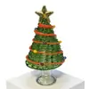 Árbol de Navidad de Vidrio Soplado a Mano de 8.5 cm Zibo Manualidades de Vidrio Árbol de Navidad Giratorio Jingdezhen