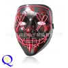 Máscara Luminosa El Frio Doméstica Amazon Máscara Led Halloween Carnaval Dança Formato V Horror Sangrento Fantasma