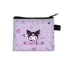 Nova Carteira de Moedas Desenho Animado Kuromi da Sanrio Moda Infantil Pequena Bolsa de Dinheiro Meninos e Meninas do Ensino Fundamental Bolsa de Armazenamento Fofa