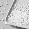 Frasco de Almacenamiento de Lujo Ligero, Frasco de Dulces de Plástico Blanco, Frasco de Almacenamiento con Decoración de Perlas, Caja de Almacenamiento de Hisopos de Algodón de Exportación de Lujo Ligero