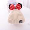 Sombrero Infantil Estilo Coreano Lindo Mickey para Niñas Sombrero de Lana para Niña Pequeña Bebé Sombrero de Pescador Tejido Conjunto de Moda Dibujos Animados