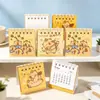 Calendario de Escritorio Mini de Dibujos Animados 2027 Decoración de Escritorio para Estudiantes Calendario Lindo Oso de Alto Valor Calendario de Escritorio Regalo