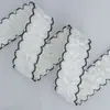 Cinta de lana de borde de diente curvo de un solo lado estilo coreano, lazo hecho a mano para DIY, accesorios para el cabello, tela, cinta decorativa para ropa, cinta de embalaje