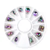 Decoraciones de Plato Giratorio para Uñas Transfronterizas: Rhinestones Irregulares Ab de Colores, Rhinestones de Vidrio de Siete Colores, Colección de Plato Giratorio para Decoración de Uñas