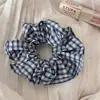 Scrunchie Fresco y Lindo Lazo para el Cabello de Cuadros Retro Scrunchie Versátil Alta Elasticidad Accesorio para el Cabello de Cola de Caballo