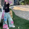 Conjunto de Primavera y Otoño para Niñas 2026 Estilo Coreano Conjunto de Mezclilla con Estampado de Rayas Rosas para Niños Mayores Moderno