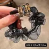 2026 Novo Estilo Elegante Elástico de Seda Gaze para Cabelo Feminino Rabo de Cavalo Corda de Cabelo Acessório de Cabeça de Celebridade da Internet Elástico de Coque de Alta Qualidade Acessórios de Cabelo Coreanos
