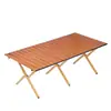 Mesa para Rollos de Huevo de Aleación de Aluminio Mesa Plegable Portátil para Exteriores Puesto de Venta Mesa Plegable para Acampar Salida Mesa para Rollos de Huevo Mesa para Cocinar Té Picnic