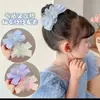 Corona de Niña Coreana Lazo Pinza Lateral Pinza de Malla Pinza Superior de Princesa Bolsa de Tela Pinza Tridimensional Accesorios para el Cabello de Mujer