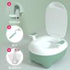 Cojín de asiento de inodoro portátil para bebés y niños, asiento de inodoro urinario orinal para niños con respaldo, asiento de inodoro de banco pequeño