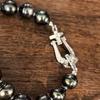 Accesorios DIY Plata de Ley S925 Collar de Perlas Moderno Pulsera de un Solo Botón Cadena para Suéter Hebilla con Cuentas