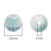 Cuentas redondas de 10 mm bañadas en color proteína, de color sólido, para pulsera de cuentas hecha a mano, accesorios para cadena de teléfono móvil, cuentas sueltas