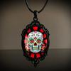 Estilo Gótico Vintage Castillo Murciélago Cuervo Cruz Sangre Gato Negro Iglesia Cementerio Vampiro Collar Vintage