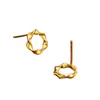 Pendientes Mobius de Plata Pura S999 para Mujer, Lujo Ligero, Pendientes de Moda de Gama Alta, Nicho, Simples, Versátiles, Venta al por Mayor
