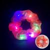 Anillo de Pelo Luminoso LED Intestino Grueso Anillo de Pelo Navideño Brillante Cuerda de Cabeza de Satén Anillo de Pelo Intestino Grueso Cuerda de Pelo Tocado Flor de Cabeza Transfronteriza Europea y Americana