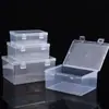 Caixa plástica retangular de PP transparente caixa para embalagem de papelaria caixa para componentes eletrônicos caixa para peças de ferramentas de ferragens caixa de armazenamento de brinquedos