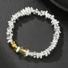 Pulsera de Moda Transfronteriza Europea y Americana de Piedra Negra para Mujer, Nueva Pulsera Retro con Colgante Irregular en Forma de Corazón, Regalo de Vacaciones para Mujer