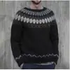 2025 Tejido de Aguja Gruesa Impresión Digital 3D Sudaderas Redondas para Hombre y Mujer Empalme de Rayas Prendas de Exportación Sudaderas para Mujer