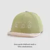 Sombrero Personalizado de Color Contrastante Suave para Bebé con Ala Blanda Exportación Muñeco de Cara Sonriente Gorra de Béisbol Infantil Coreana Delgada para Bebé Sombrero de Sol