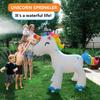 Unicornio Inflable que Rocía Agua Fuente Fabricante Personaliza Aspersor para Patio Exterior Animal que Rocía Agua Unicornio